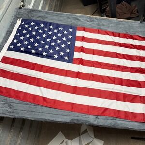 American Flag Unisex Red White Blue 50 Stars Brass Grommets